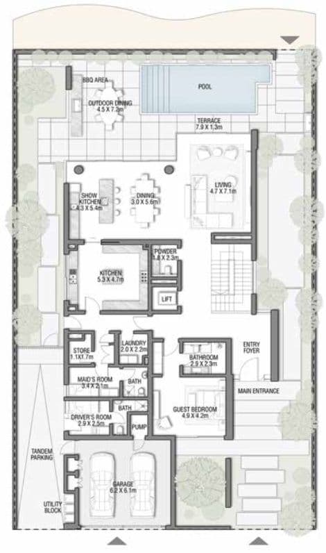 5 Bedrooms Bedroom Floor Plan