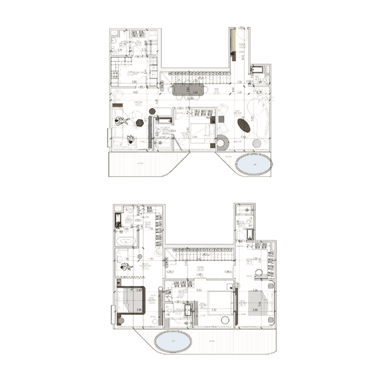 4 Bedrooms Bedroom Floor Plan