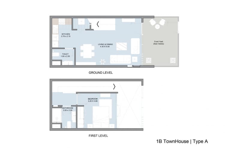 1 Bedroom Bedroom Floor Plan