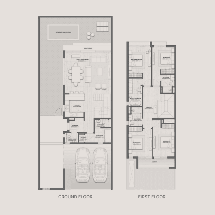4 Bedrooms Bedroom Floor Plan
