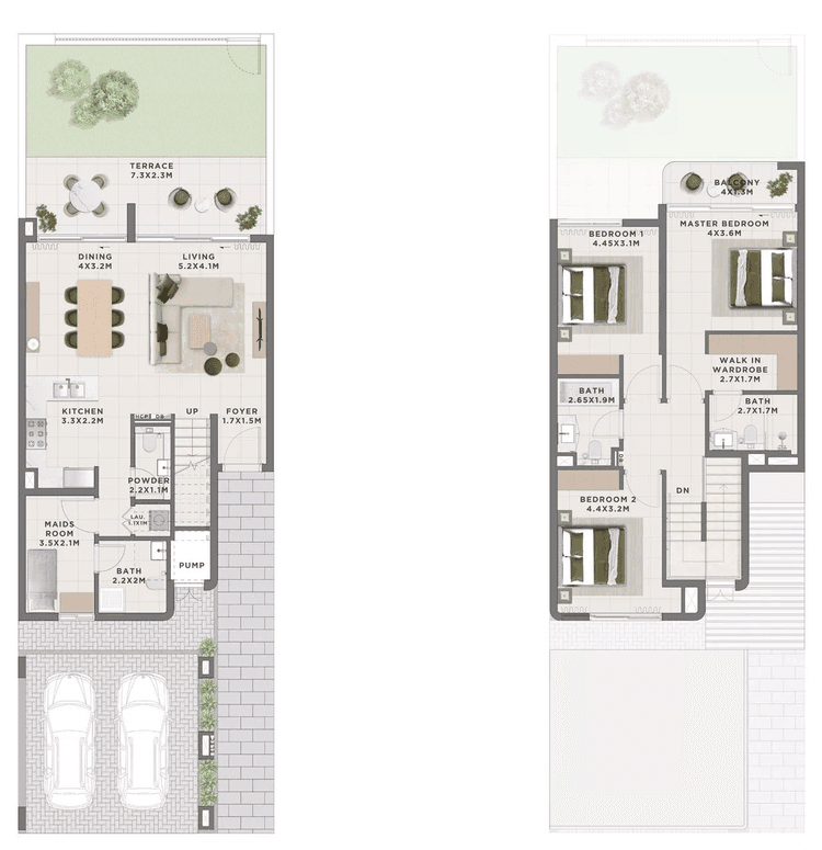 3 Bedrooms Bedroom Floor Plan