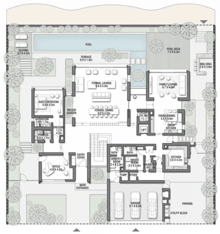 7 Bedrooms Bedroom Floor Plan