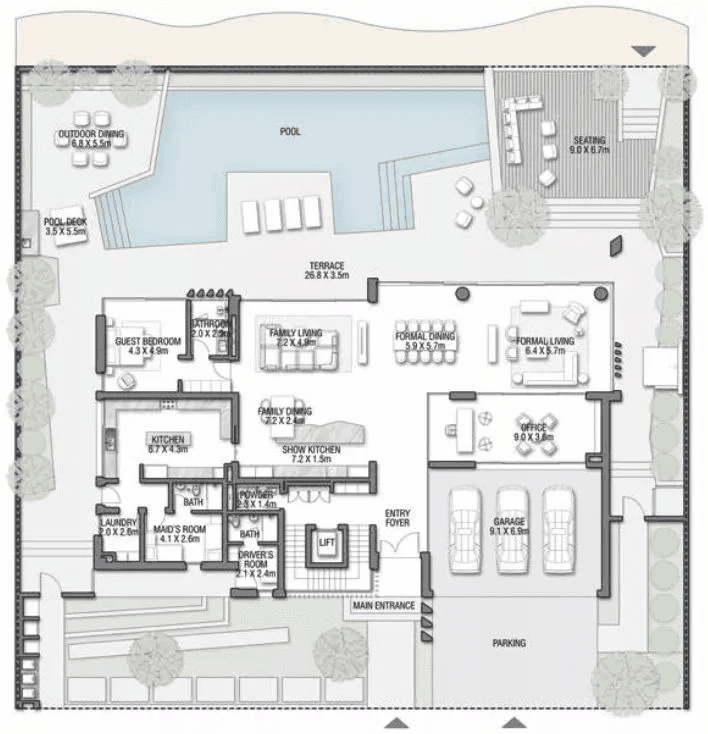 7 Bedrooms Bedroom Floor Plan