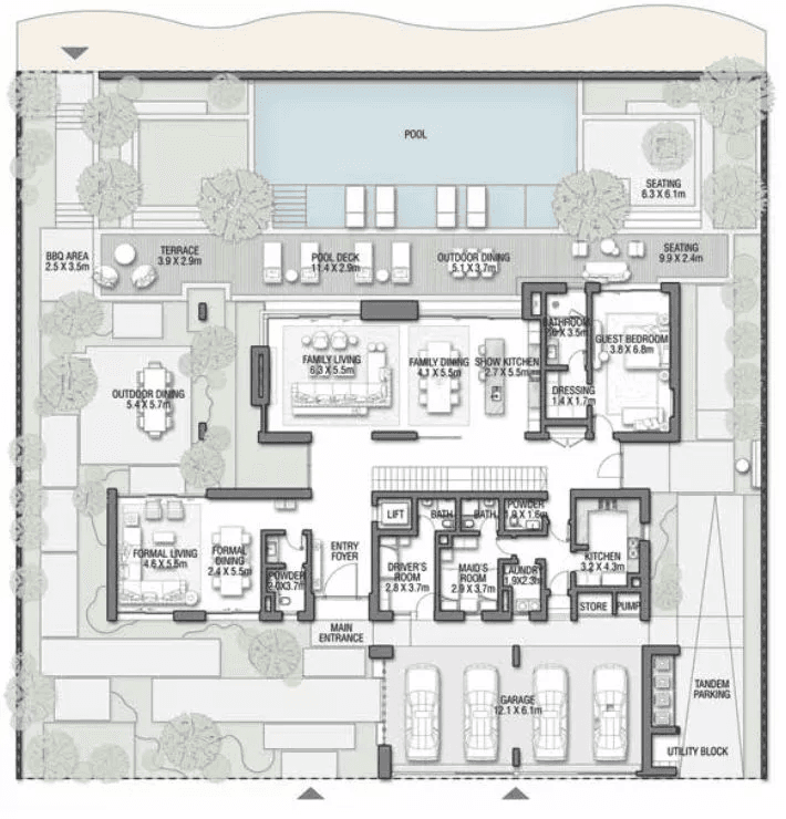 7 Bedrooms Bedroom Floor Plan
