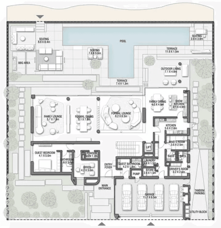 7 Bedrooms Bedroom Floor Plan