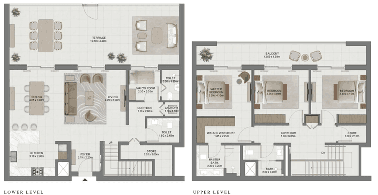 3 Bedrooms Bedroom Floor Plan