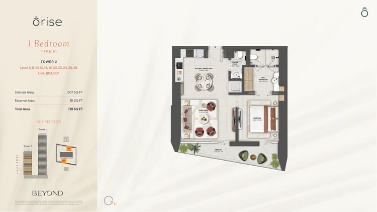 1 Bedroom Bedroom Floor Plan