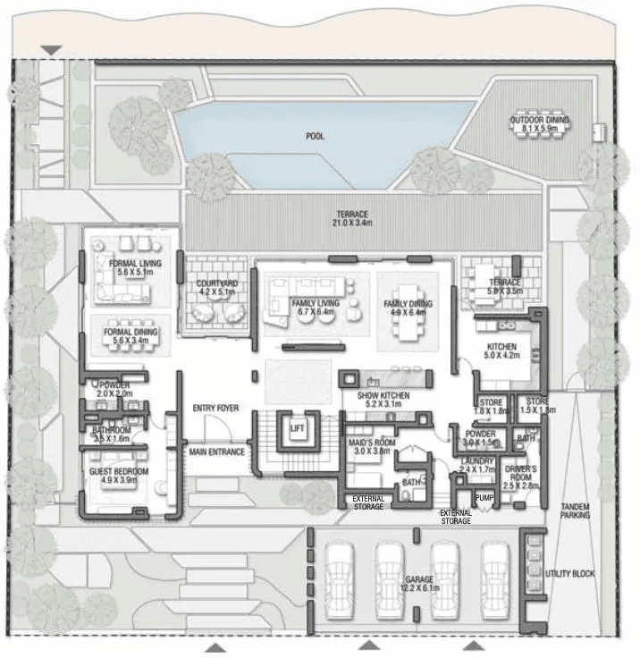 7 Bedrooms Bedroom Floor Plan