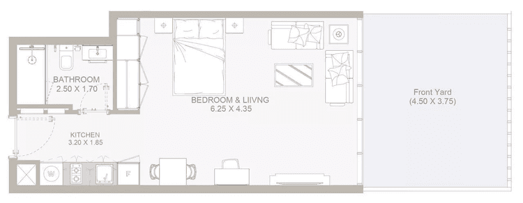 Studio Bedroom Floor Plan