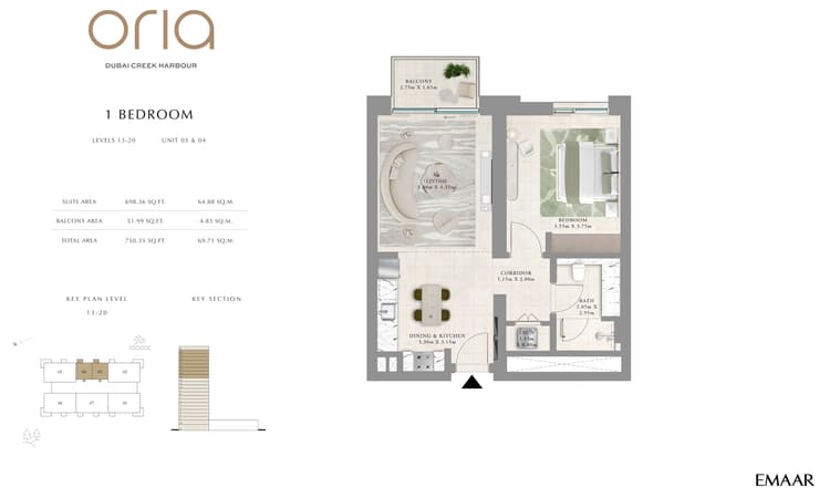 1 Bedroom Bedroom Floor Plan