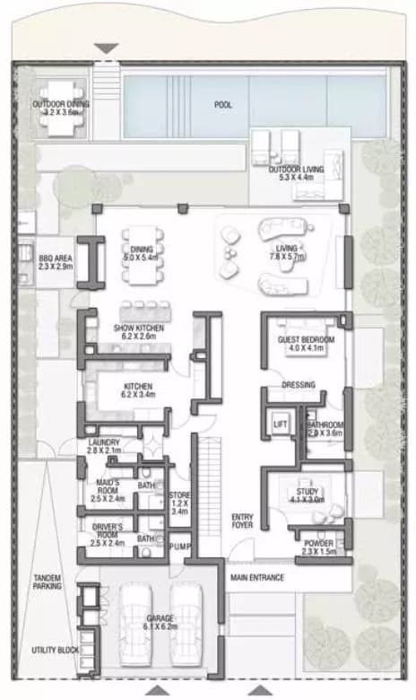 6 Bedrooms Bedroom Floor Plan