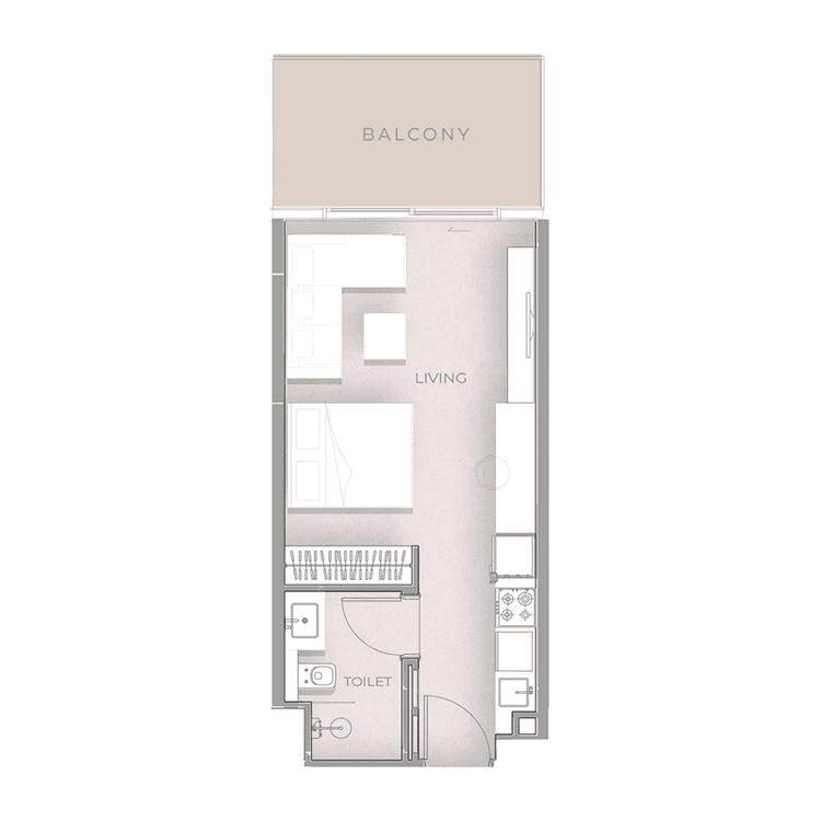 Studio Bedroom Floor Plan