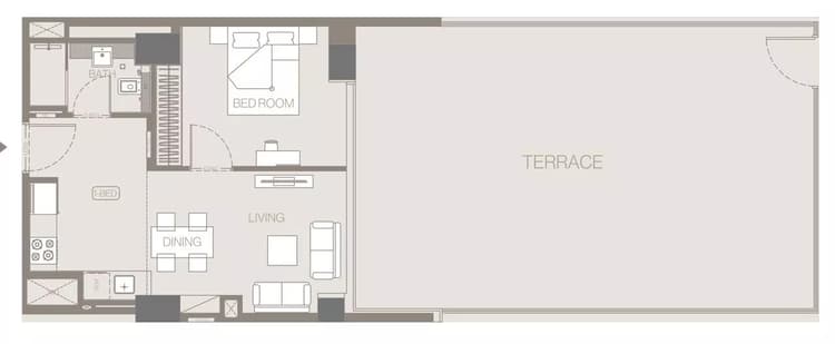 1 Bedroom Bedroom Floor Plan