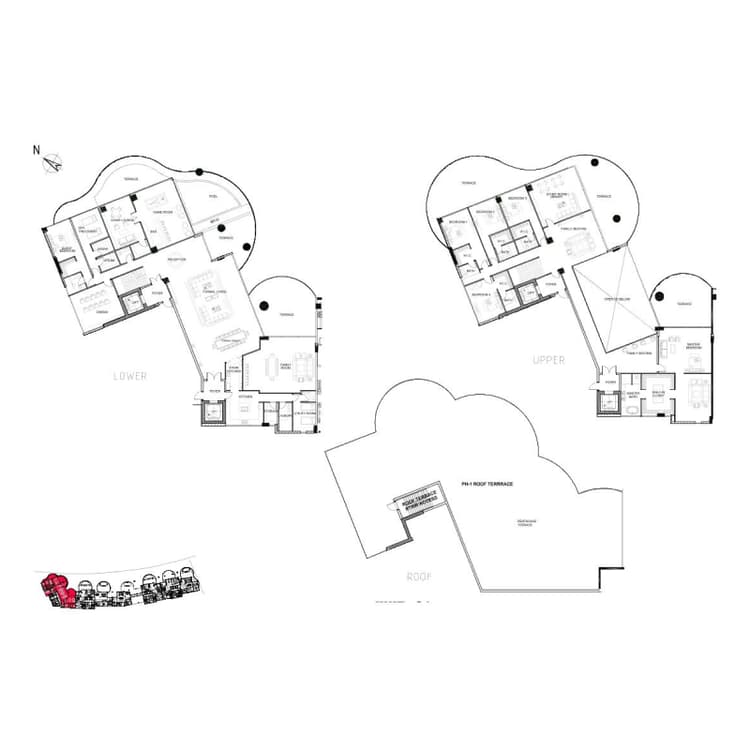 6 Bedrooms Bedroom Floor Plan