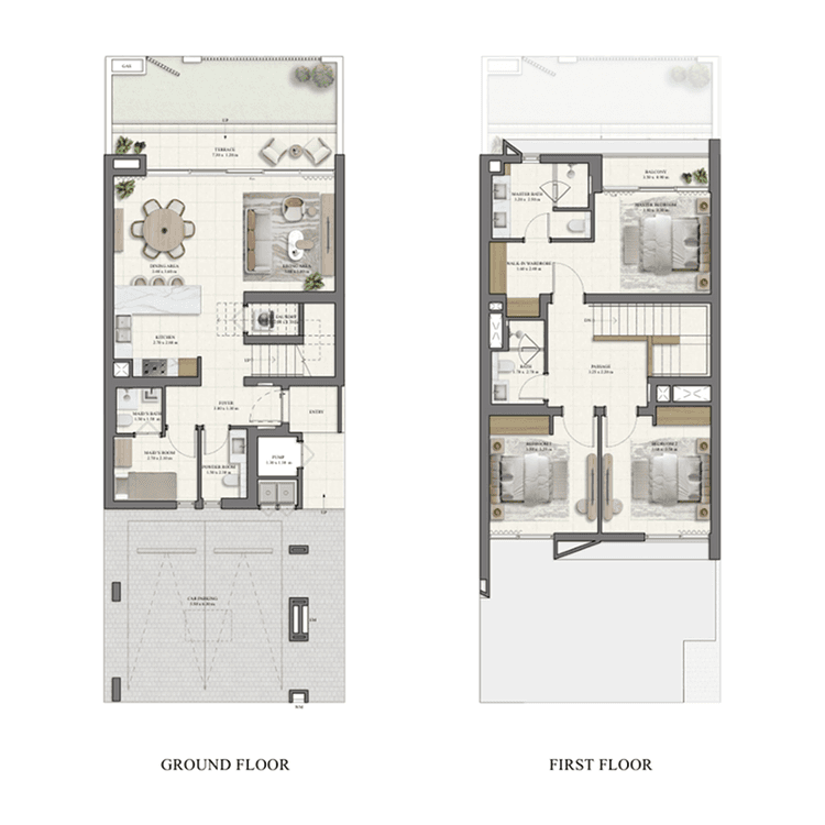 3 Bedrooms Bedroom Floor Plan
