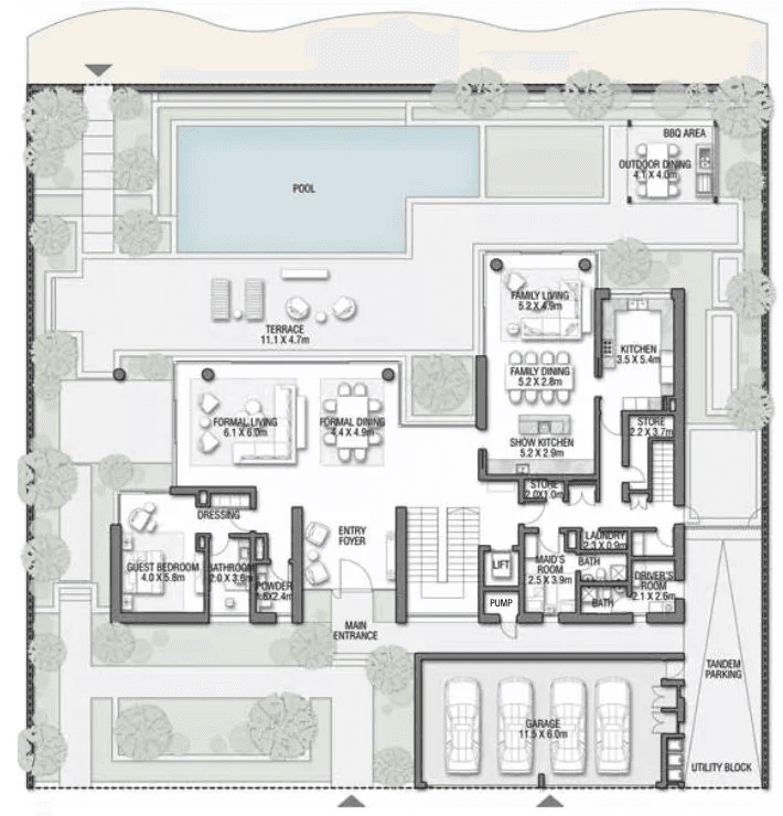 7 Bedrooms Bedroom Floor Plan