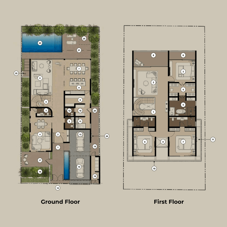 3 Bedrooms Bedroom Floor Plan