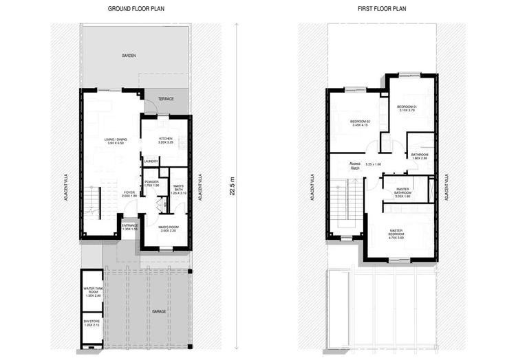 3 Bedrooms Bedroom Floor Plan