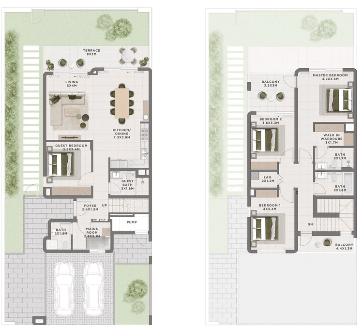 4 Bedrooms Bedroom Floor Plan