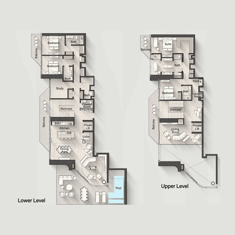 4 Bedrooms Bedroom Floor Plan