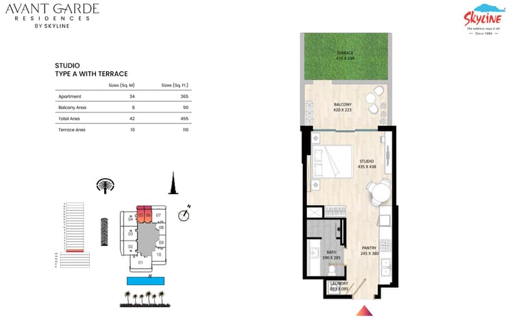 Studio Bedroom Floor Plan