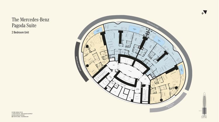 2 Bedrooms Bedroom Floor Plan