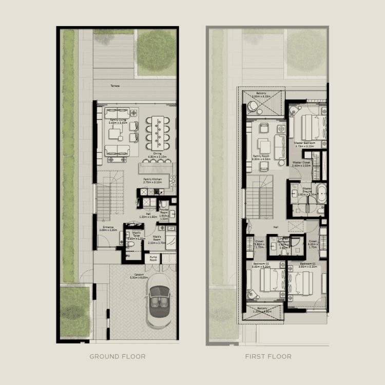 3 Bedrooms Bedroom Floor Plan