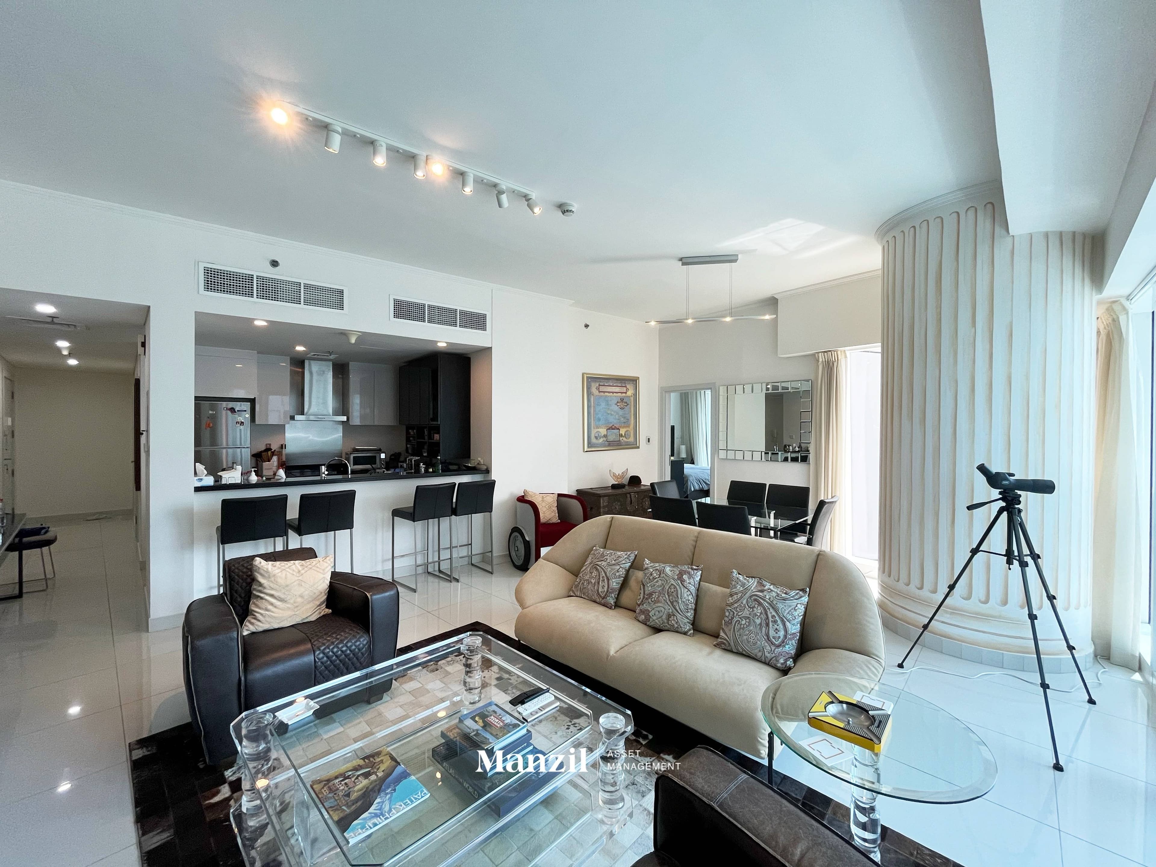 Marina Views | 2Bed + Maid | Fully Furnished