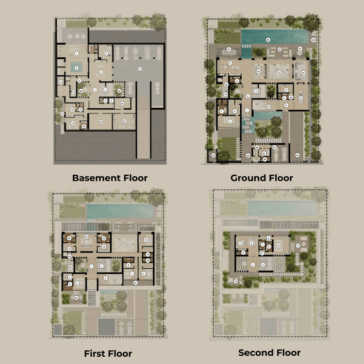 7 Bedrooms Bedroom Floor Plan