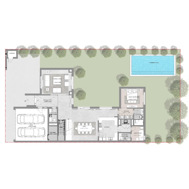 4 Bedrooms Bedroom Floor Plan
